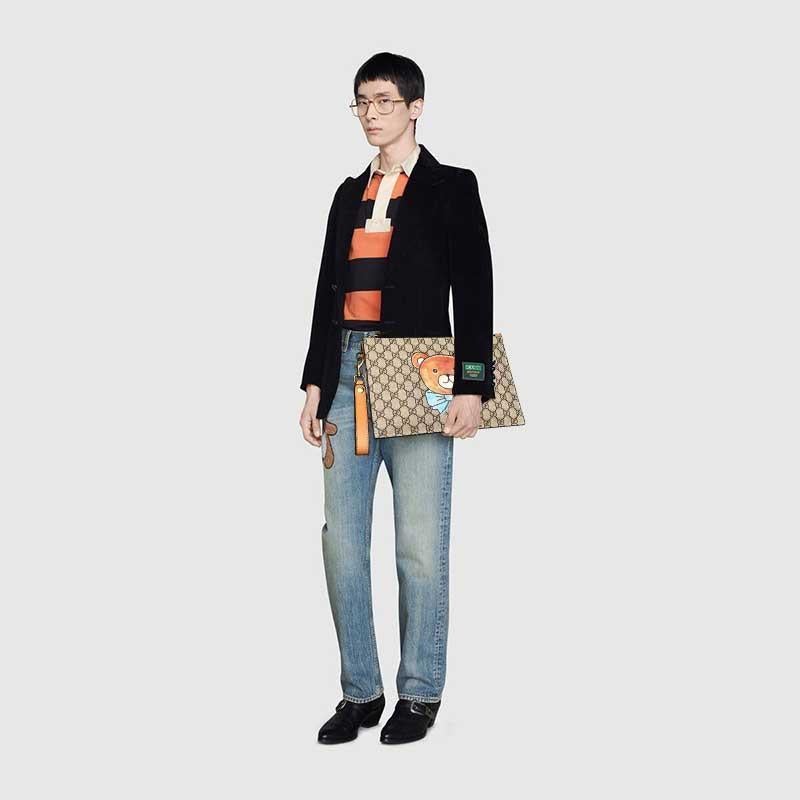 GUCCI(グッチ) × KAI テディベア クラッチバッグ