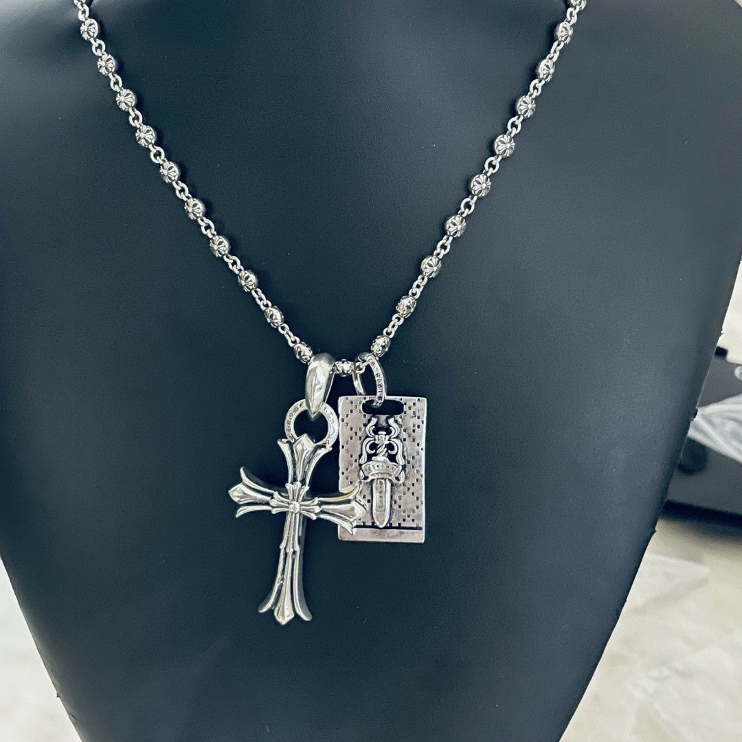 【Chrome Hearts】ネックレス、新しいネックレス万能シンプルファッションオーナメント 男女兼用