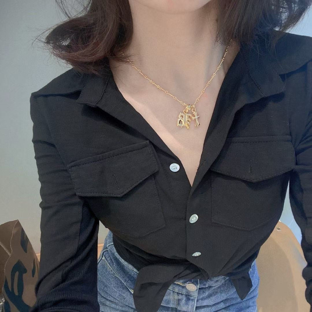 【CHROME HEARTS】ネックレス、新しいネックレス万能シンプルファッションオーナメント