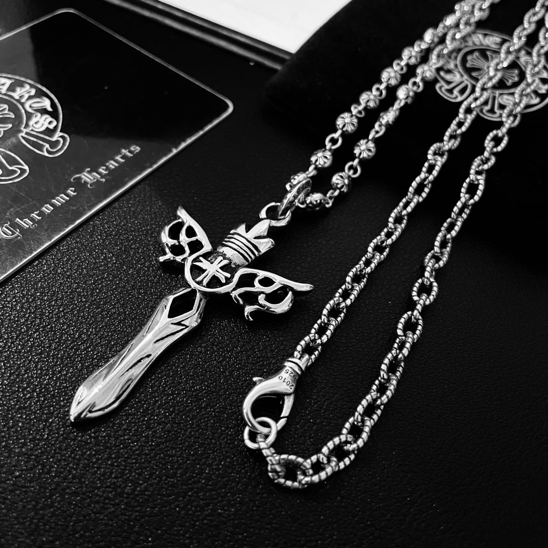 【CHROME HEARTS 】ネックレス、新しいネックレス万能シンプルファッションオーナメント