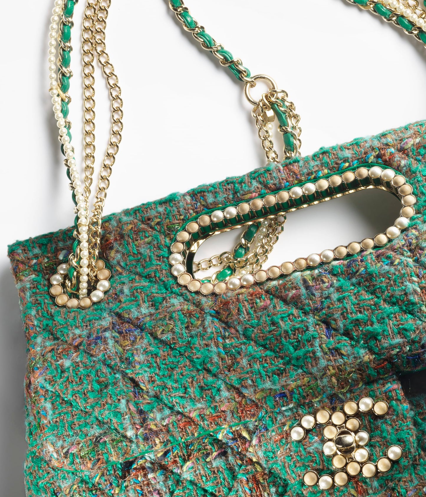 ラージ トップハンドル フラップ バッグ