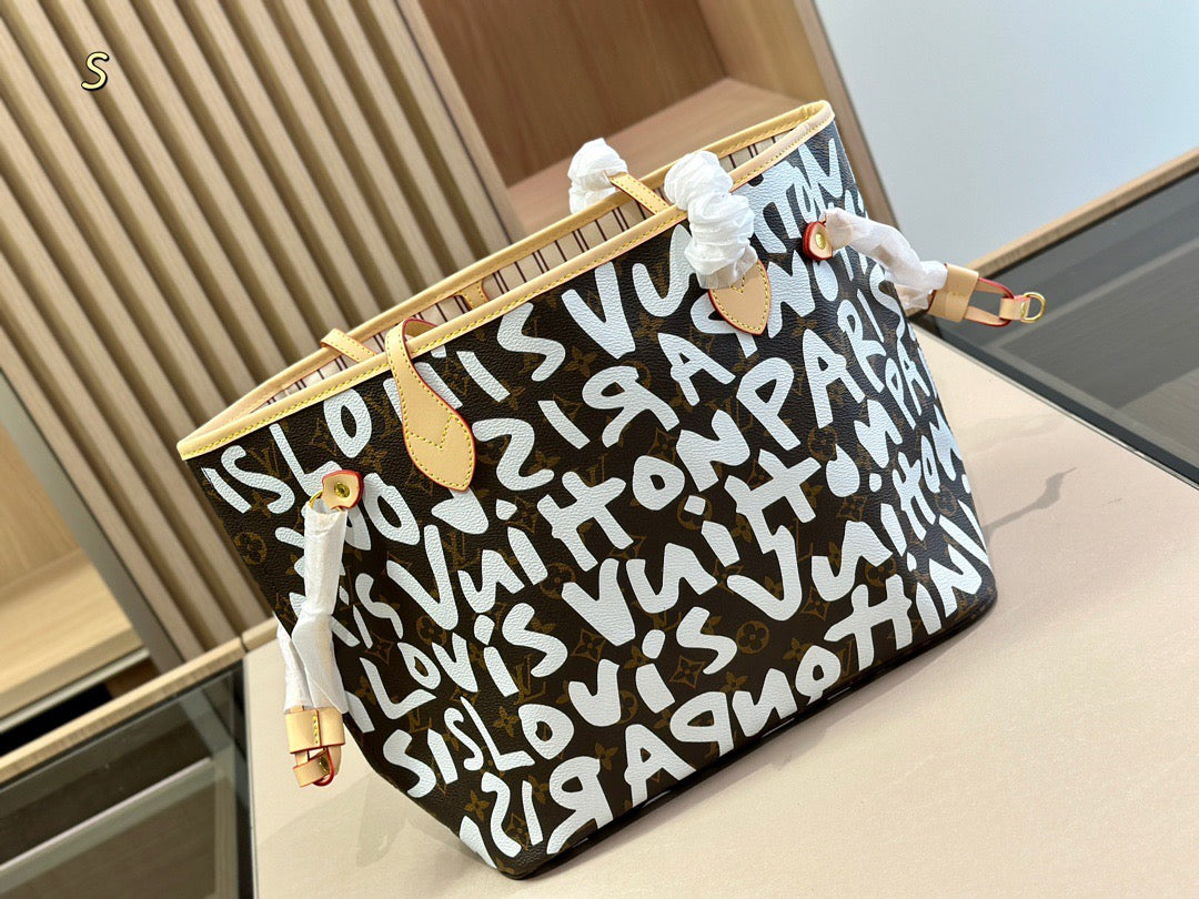L&V Neverfull 落書き 限定 ショッピングバッグ