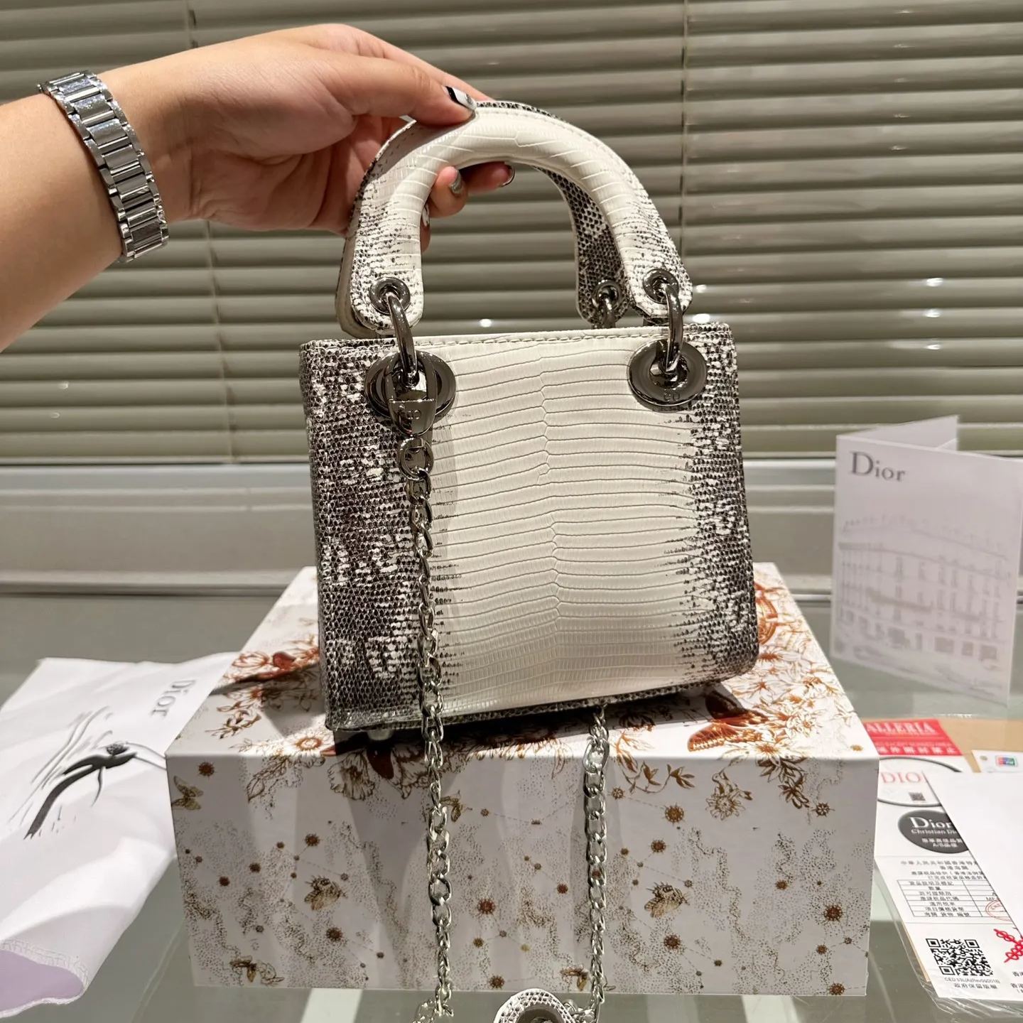 ディオール ヒマラヤクロコ スモールLady Diorバッグ 直営店買付