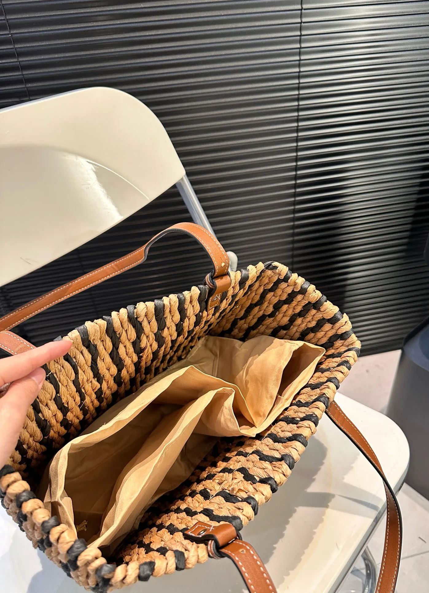 LOEWE◆ロエベ ウーブン トートバッグ