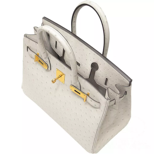 【HERMES】エルメス バーキン 30cm オーストリッチ ゴールド金具