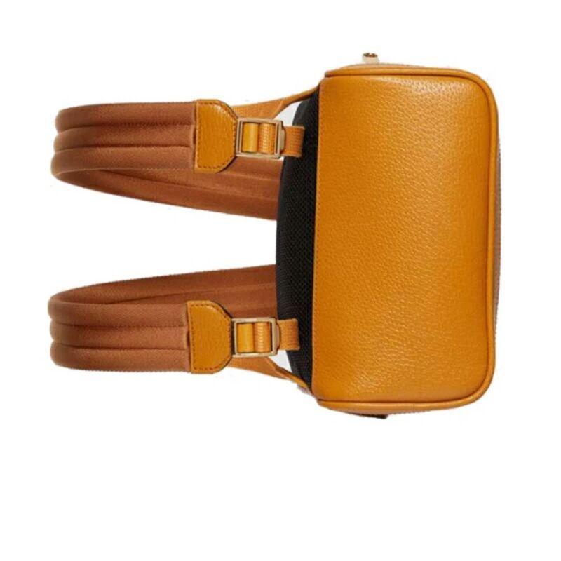 【GUCCI×KAIジョイントモデル】グッチテディベアプリントキャンバス&レザーバックパックスクールバッグ ベージュ エボニー