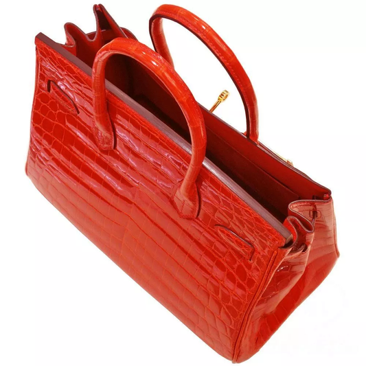 【HERMES】エルメス バーキン 30cm クロコダイル ゴールド金具