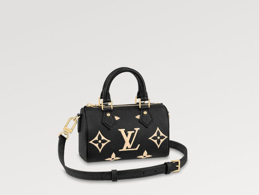希少 LOUIS VUITTON ナノスピーディー ミニバッグ 黒 SAC NANO SPEEDY M81456 M82890