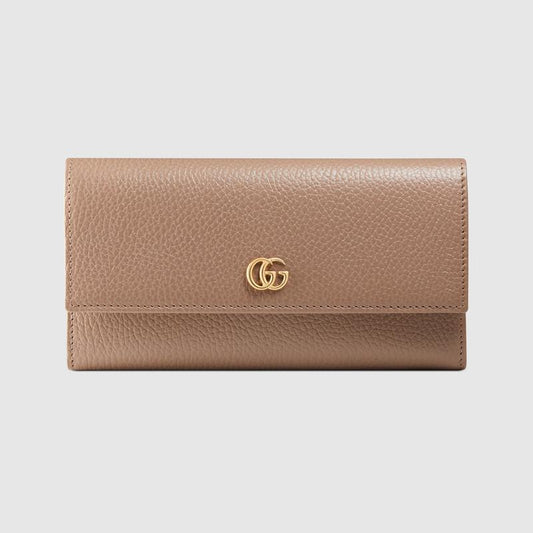 【GUCCI】プチ マーモント レザー コンチネンタルウォレット★即納