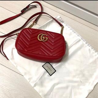 〔GGマーモント〕キルティング スモール ショルダーバッグ