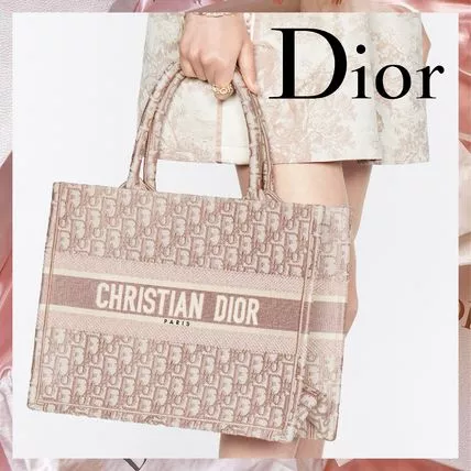 【新作★即納!】 DIOR BOOK TOTE トートバッグ ピンク 関税込