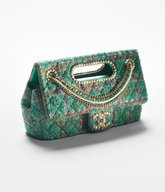 ラージ トップハンドル フラップ バッグ