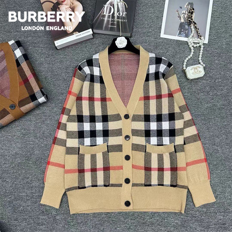 Burberry秋冬の新作Vネックカーディガン02 SS95652