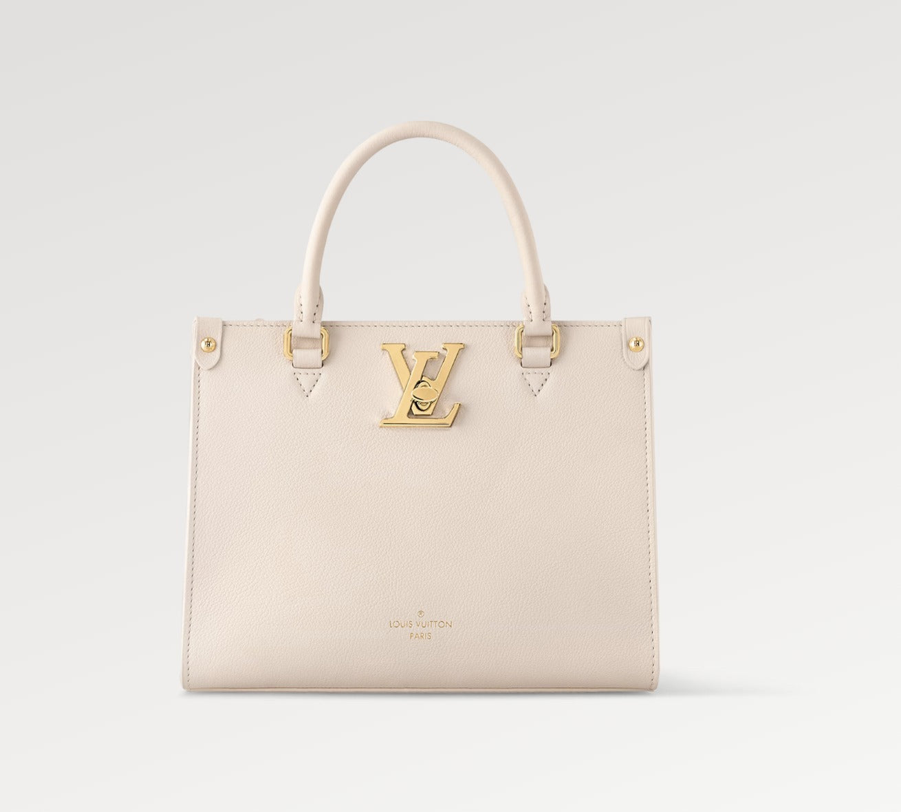 LV レザー スクエア トート ロック&ゴー ブラック ホワイト M22311 M23637