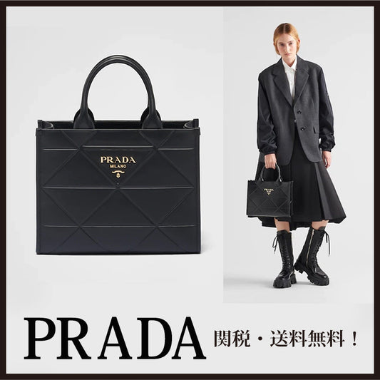 *PRADA*ミディアム レザー ハンドバッグ 1BA379ASKF0002