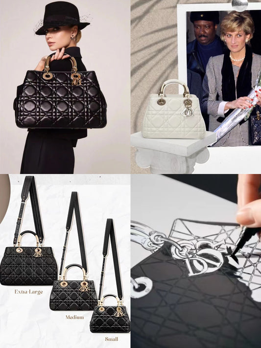 2023年春夏の新作「DIOR-Lady 95.22」がリリース。高揚感をくれるバッグ、使い勝手も抜群!心ときめく新鮮さと、時代を超えて愛される普遍性。多くのセレブが愛用する!