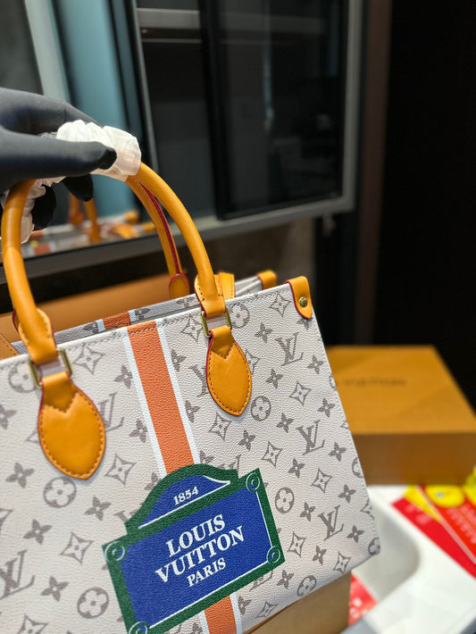 【L&V】23 ハンドバッグ 1854lvバッグ印刷 大容量 34cm