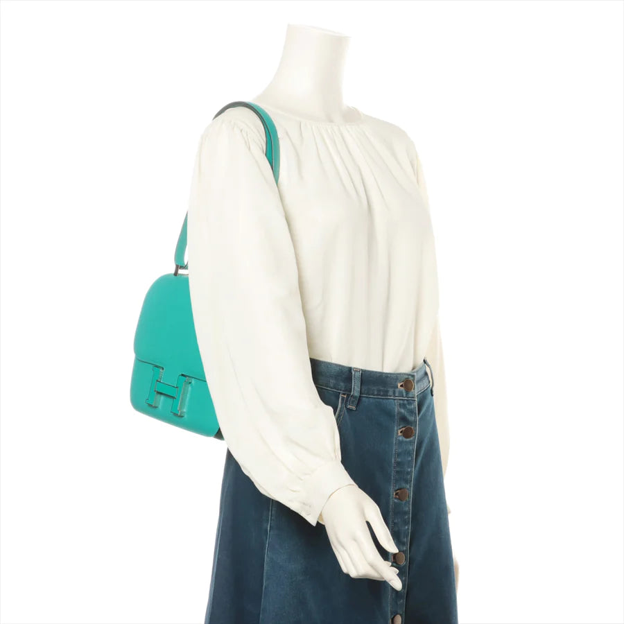 エルメス コンスタンス3 24 ヴェルソ ヴォーエプソン ミント シルバー金具