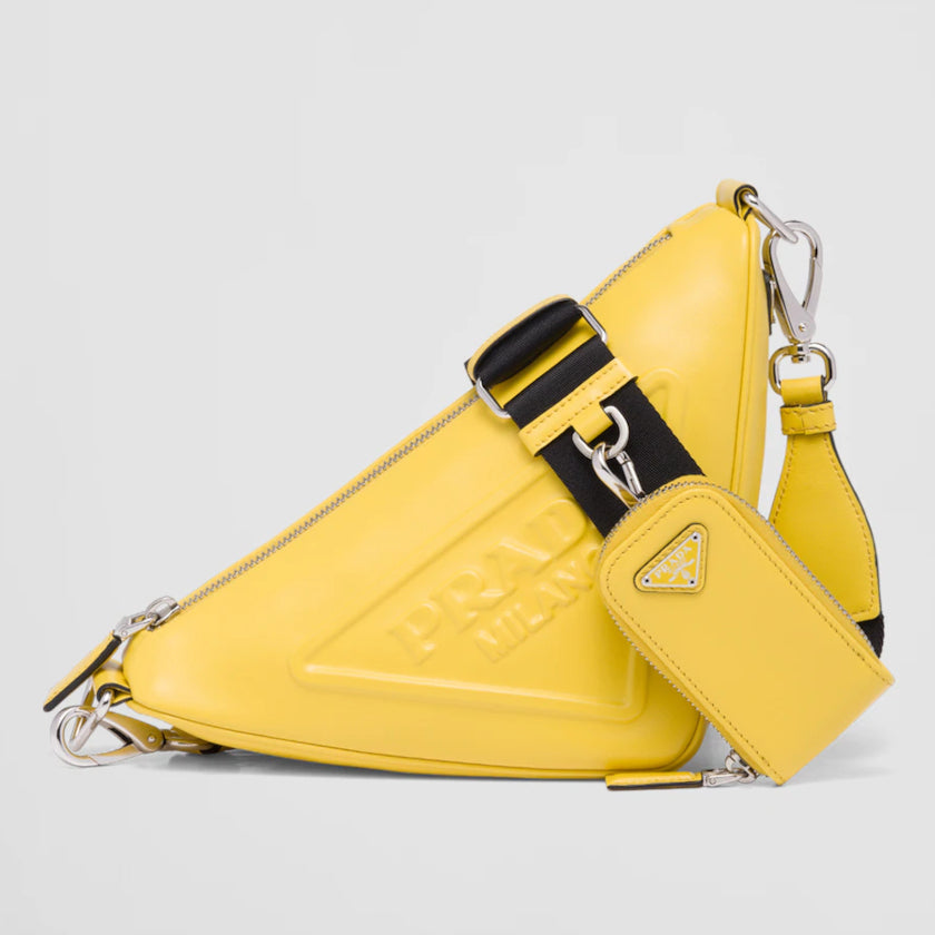 累積売上第1位☆新作☆ プラダ PRADA トライアングル レザーショルダーバッグ
