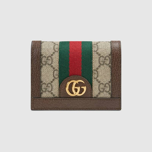 【GUCCI】(グッチ) オフィディア GG カードケース 財布コンパクトウォレット ブラウン