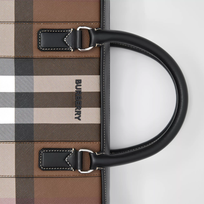 【Burberry】バーバリー チェック キャンバス ワーク バッグ