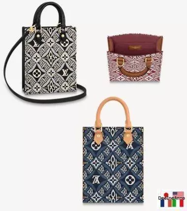 【LOUIS VUITTON】 ルイヴィトン 新作 プティットサックプラ Since1854 2色 モノグラム ジャガード ハンドバッグ ショルダーバッグ 2way ミニトートバッグ ボディバッグ ポシェット ブランド