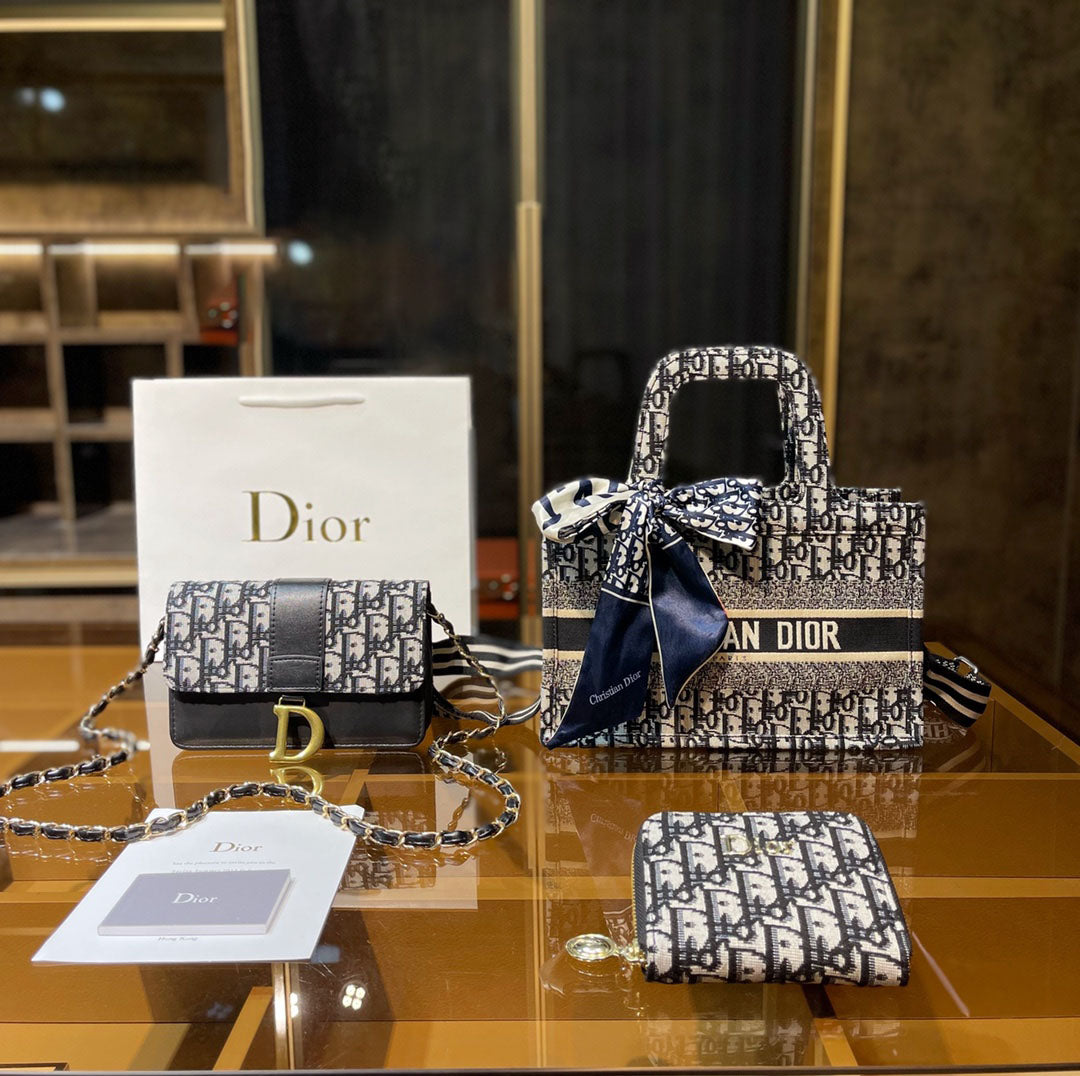 ♪直営店・公式Online♪Dior 30 MONTAIGNE NANO POUCH DHL配送3点セット お得