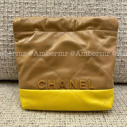 24SS CHANEL シャネル22 ミニハンドバッグ_CCマーク ベージュ