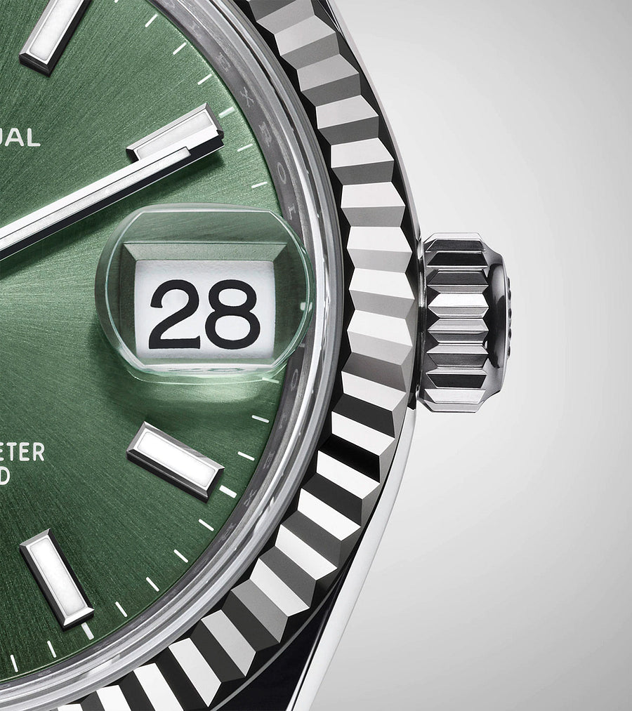 デイトジャスト 31 オイスター 31 mm オイスタースチール&ホワイトゴールド