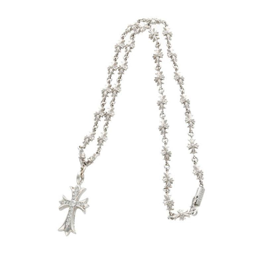 クロムハーツ/Chrome Hearts サイズ:18inch 【18KWG TNY CRSF CH PLS18/タイニーファットクロス】