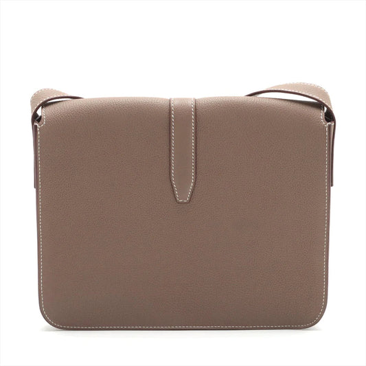 エルメス スティーブ ライト ジュニア トゴ エトゥープ シルバー金具