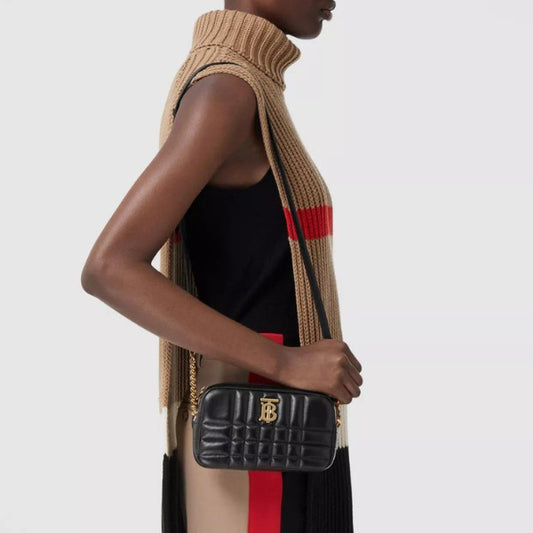 *Burberry*キルティングレザー ミニ ローラ カメラバッグ