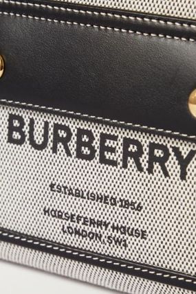 【BURBERRU】確保済★Burberry★Freyaキャンバス＆レザーミニバッグ【バッグ】