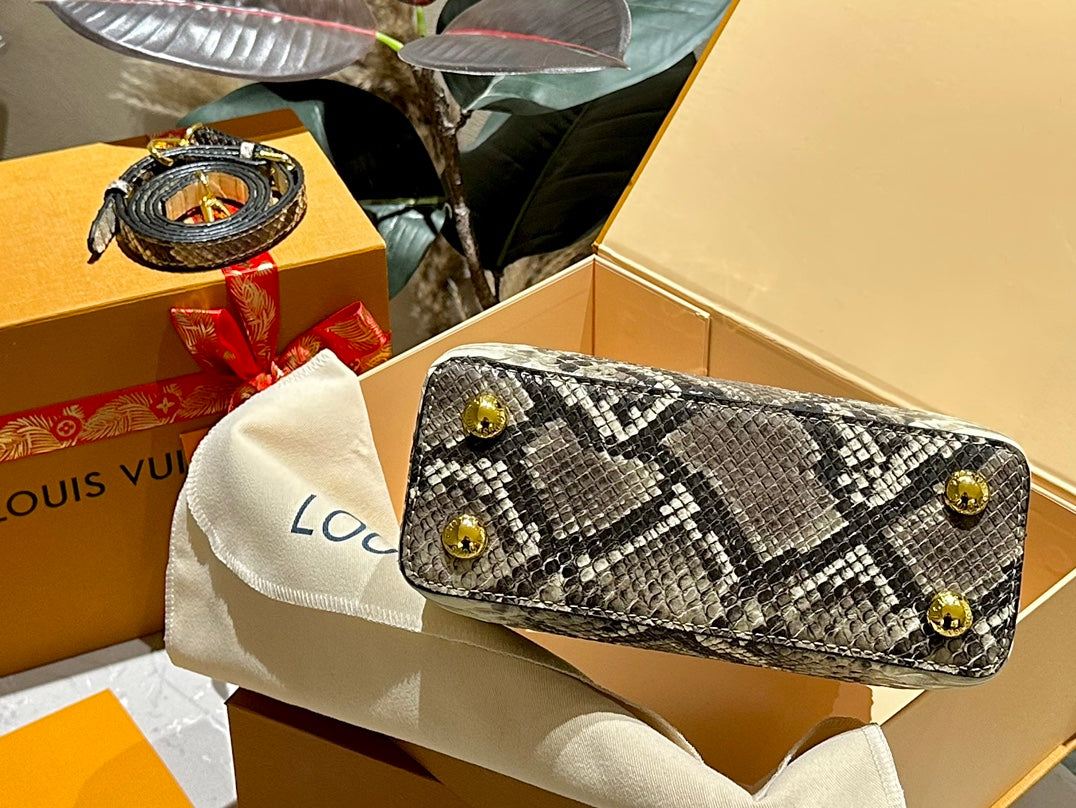 【Louis Vuitton 】カプシーヌのパイソン柄のかっこよさにこだわり、LVはカプシーヌを「レディースバッグ」と位置付ける