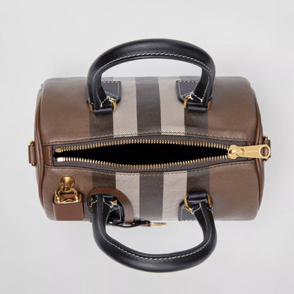 BURBERRY /　レディース チェック ミニ ボウリング バッグ