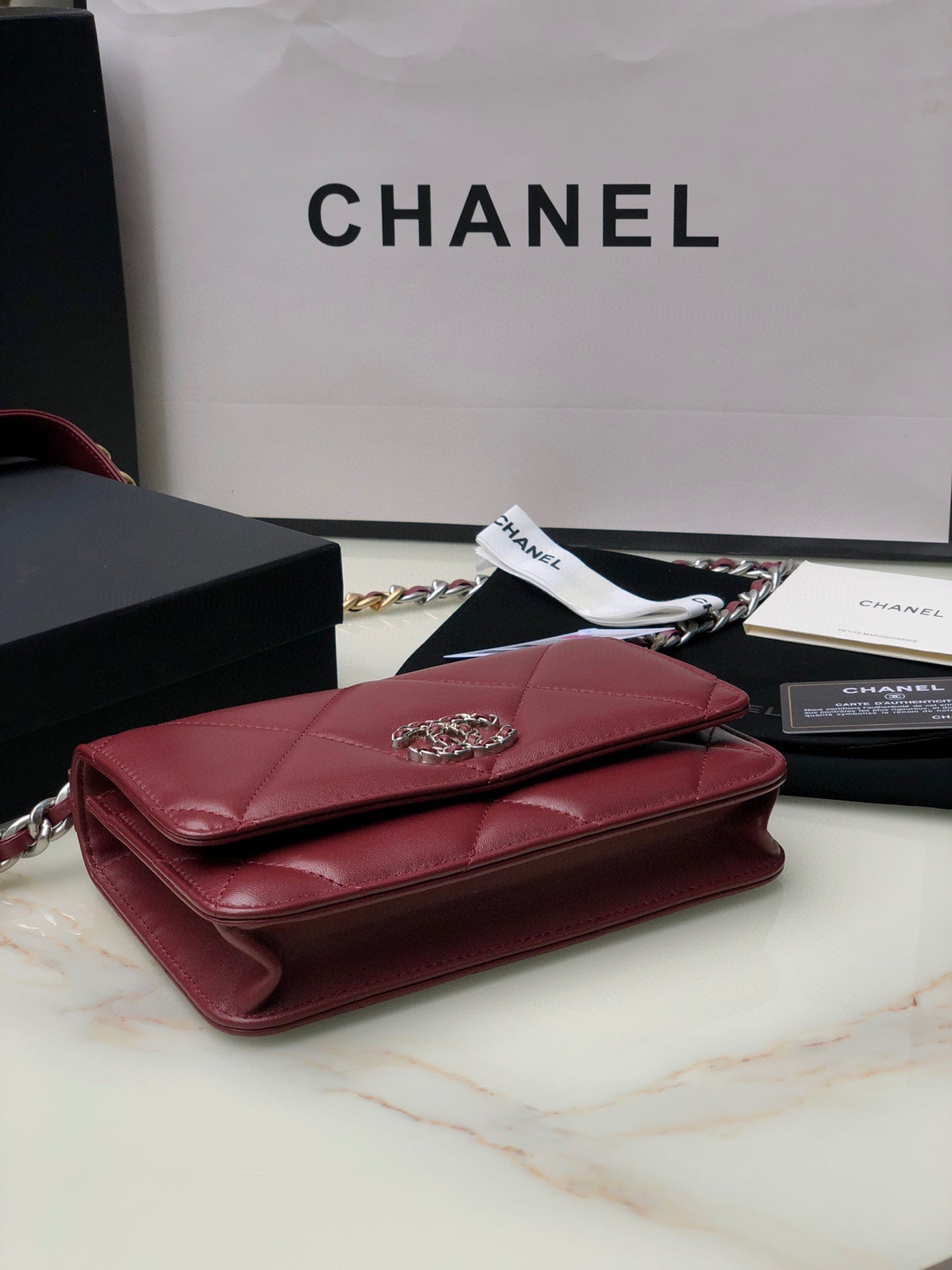 CHANEL 19 WALLET ON CHAIN 0957
