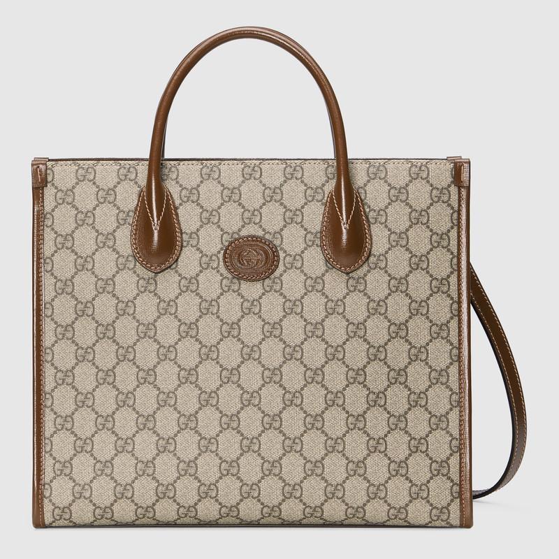 【GUCCI】グッチ GG スモール トートバッグ ベージュ/ブラウン