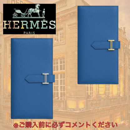 関税込 希少 HERMES エルメス べアンロング x 長財布