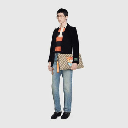 GUCCI(グッチ) × KAI テディベア クラッチバッグ