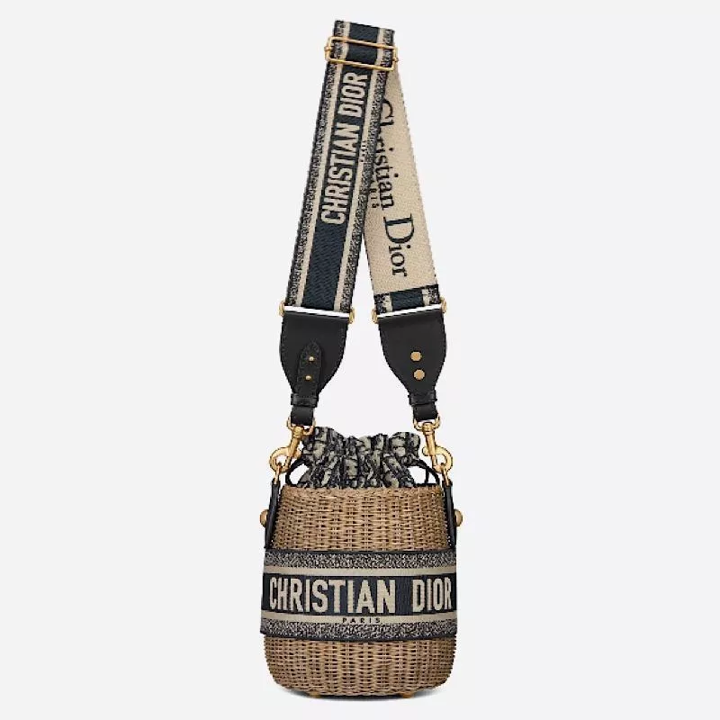 【DIOR】WICKER オブリーク ジャカード バケットバッグ
