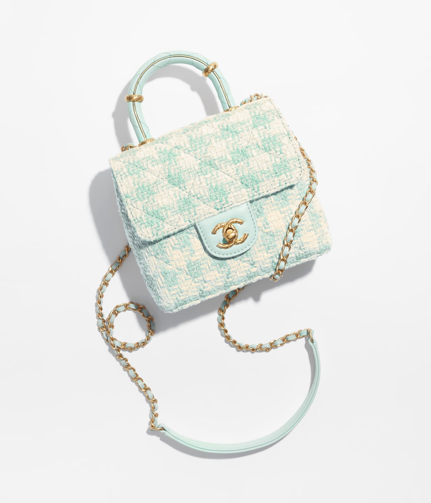 トップハンドル ミニ フラップ バッグ