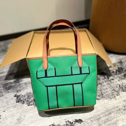 HERMES キャンバス製野菜バスケット