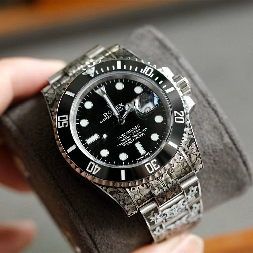 ロレックス サブマリーナーデイト 彫金 116610LV 数が少ない