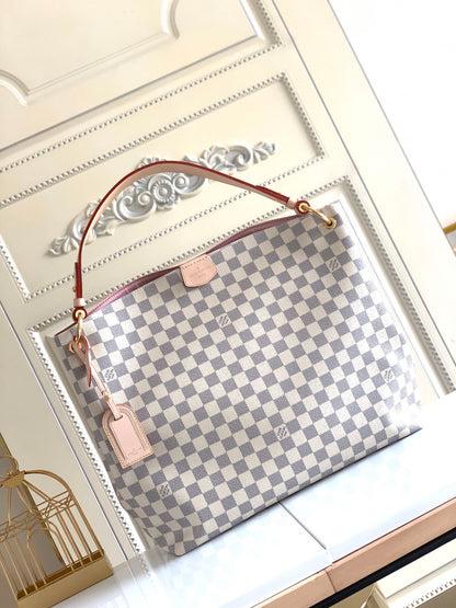 【Louis Vuitton】ヴィトン財布に合うトートバッグモノグラムダミエグレースフルPM【バッグ】