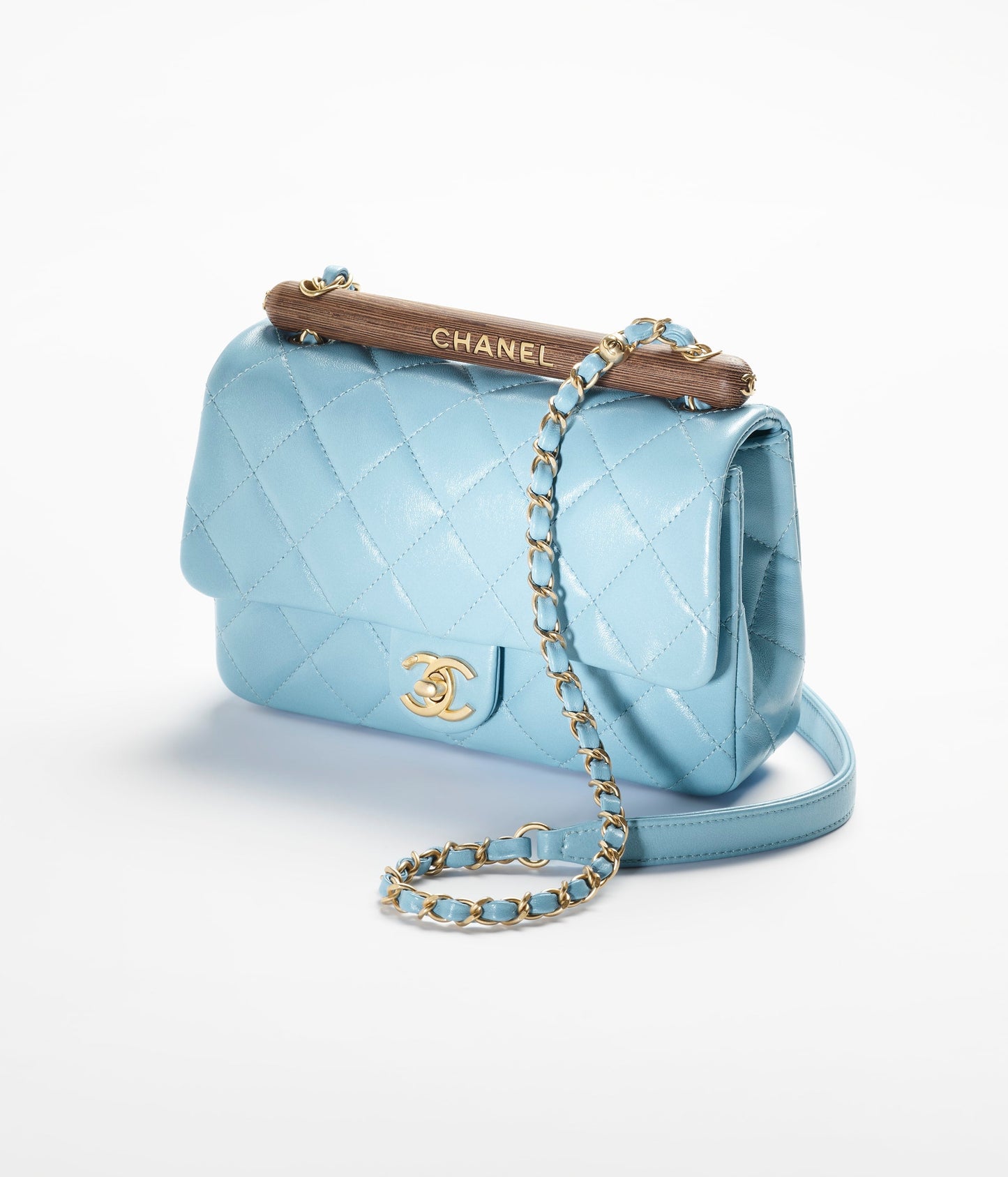 スモール トップハンドル フラップ バッグ