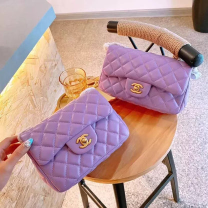 シャネル黒シープスキンメタルボールFLAP BAGフラップ バッグ