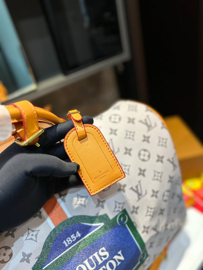 【L&V】23 トラベルバッグ 1854lvバッグ印刷 大容量 45cm*32cm