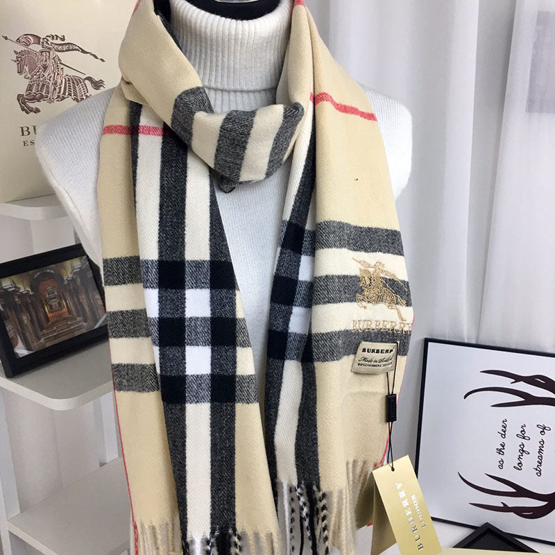 【Burberry】クラシック チェック カシミアスカーフ
