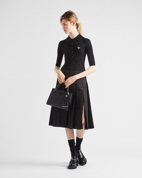 ★PRADA直営店★モノクローム スモール サフィアーノ バッグ