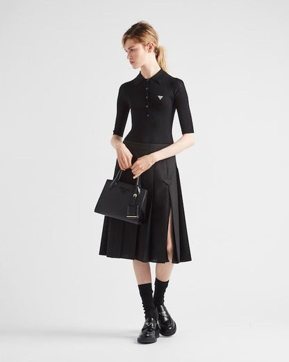 ★PRADA直営店★モノクローム スモール サフィアーノ バッグ